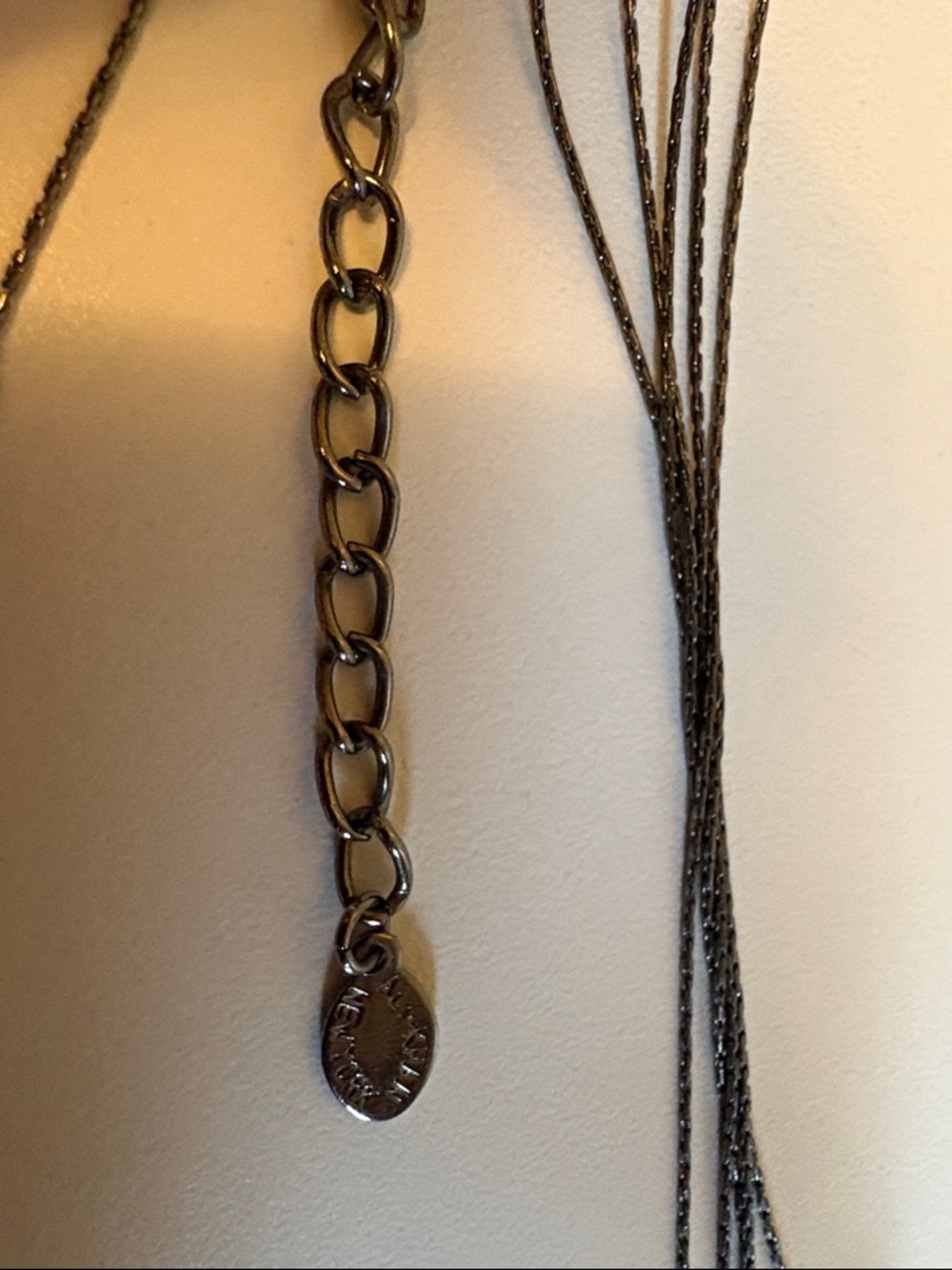 Multi-strand Faceted Bead Necklace and Bracelet Set - Gold and Black Tones - Picture 2 of 3